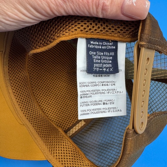 Arc'Teryx Bird Trucker Curved Brim Hat Cap Tan Mesh Adjustable One Size - Picture 7 of 9